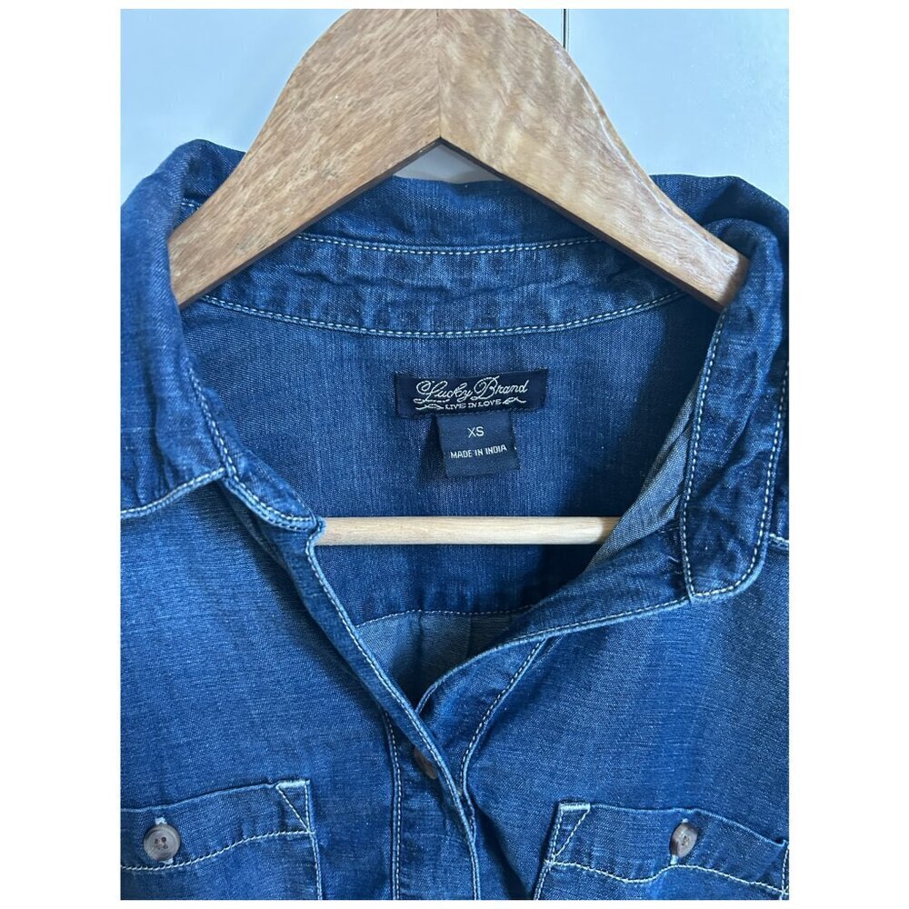 Lucky Brand Women’s Cottagecore Chambray Dress - Picture 3 of 4